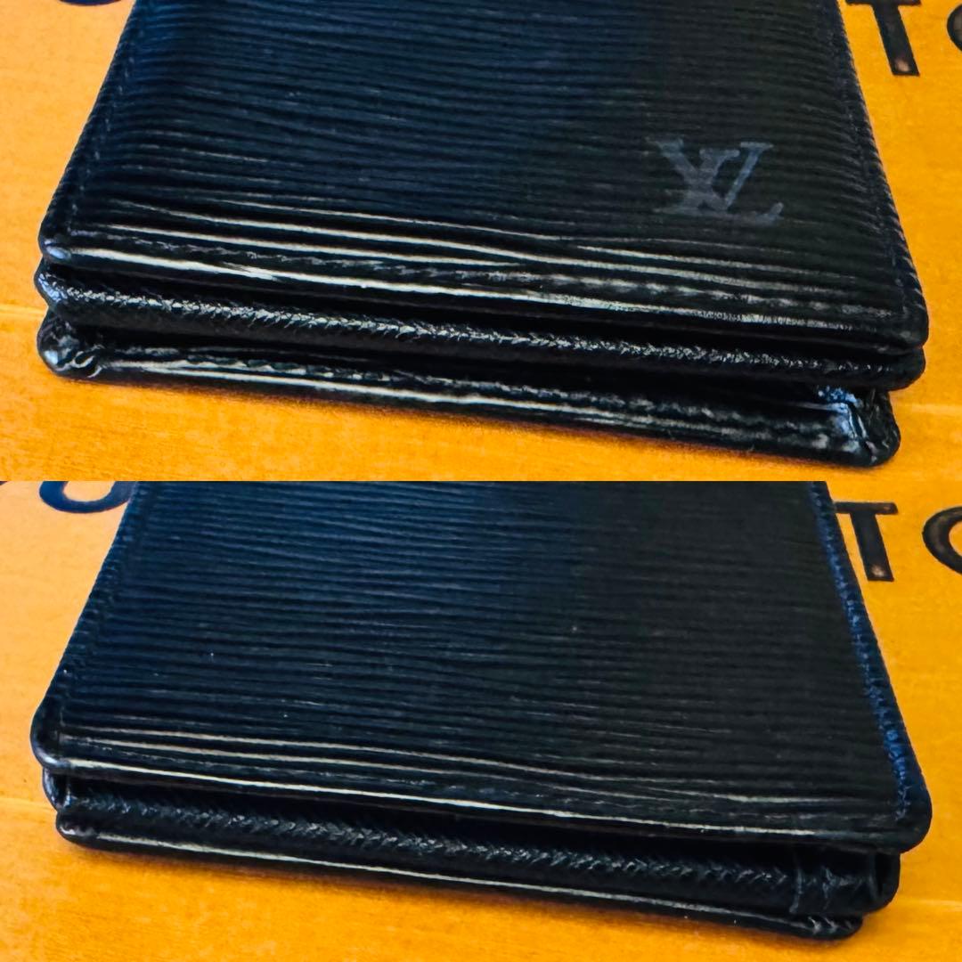 LOUIS VUITTON エピ ポルトモネ ボワット ケース 内外極美品