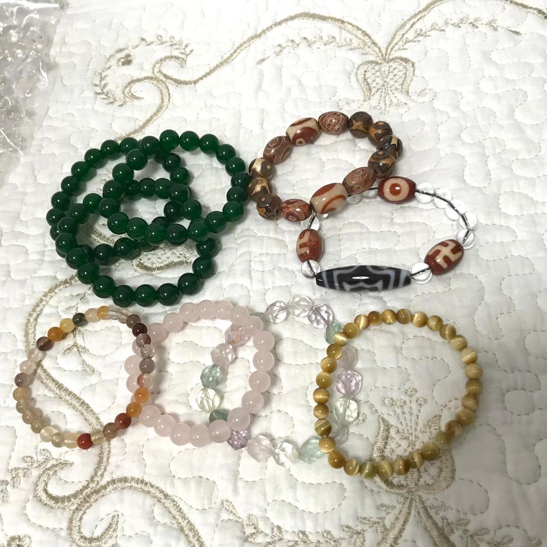 まとめ売り　パワーストーン　パーツ　ブレスレット　さざれ　水晶　4,795g