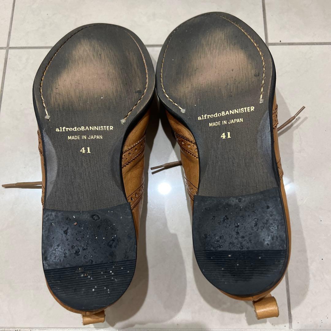 alfredoBANNISTERブラウン レザー シューズ 日本製 サイズ41