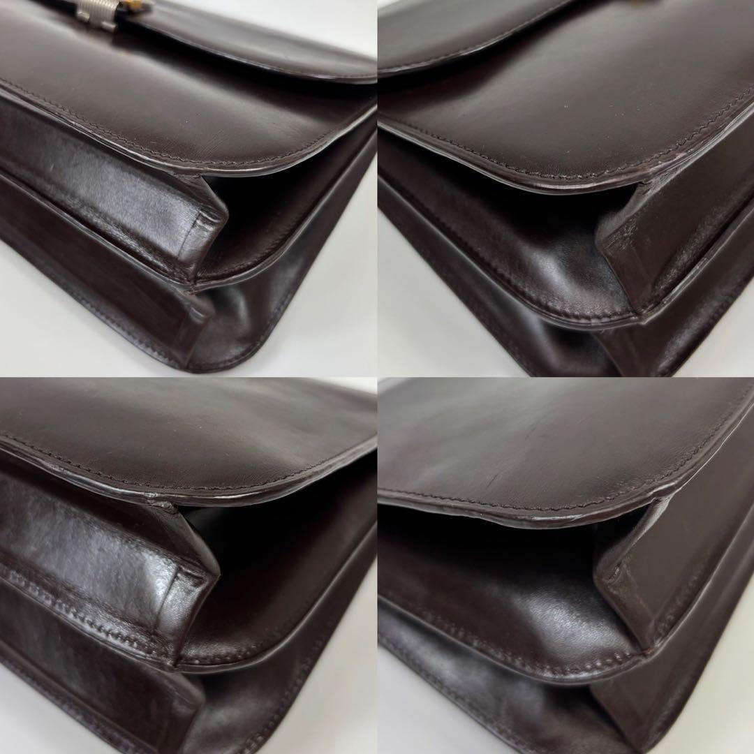 クリスチャンディオール レザー ワンショルダーバッグ フォーマル ブラウン