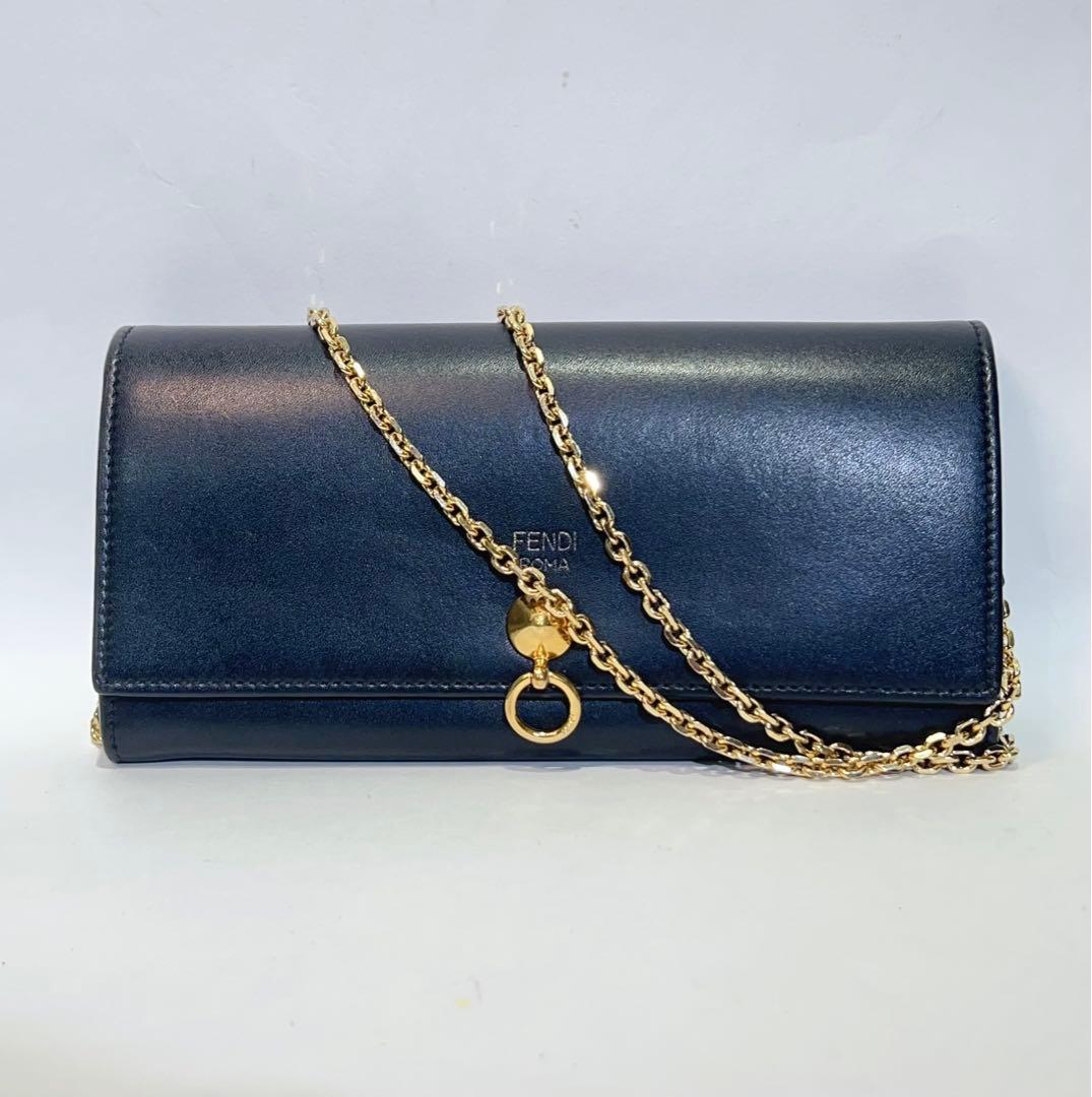 FENDI フェンディ チェーンウォレット ショルダーバッグ 長財布