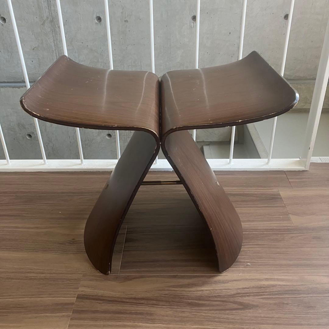 柳宗理 バタフライスツール 天童木工 tendo 旧ロゴ ヴィンテージ