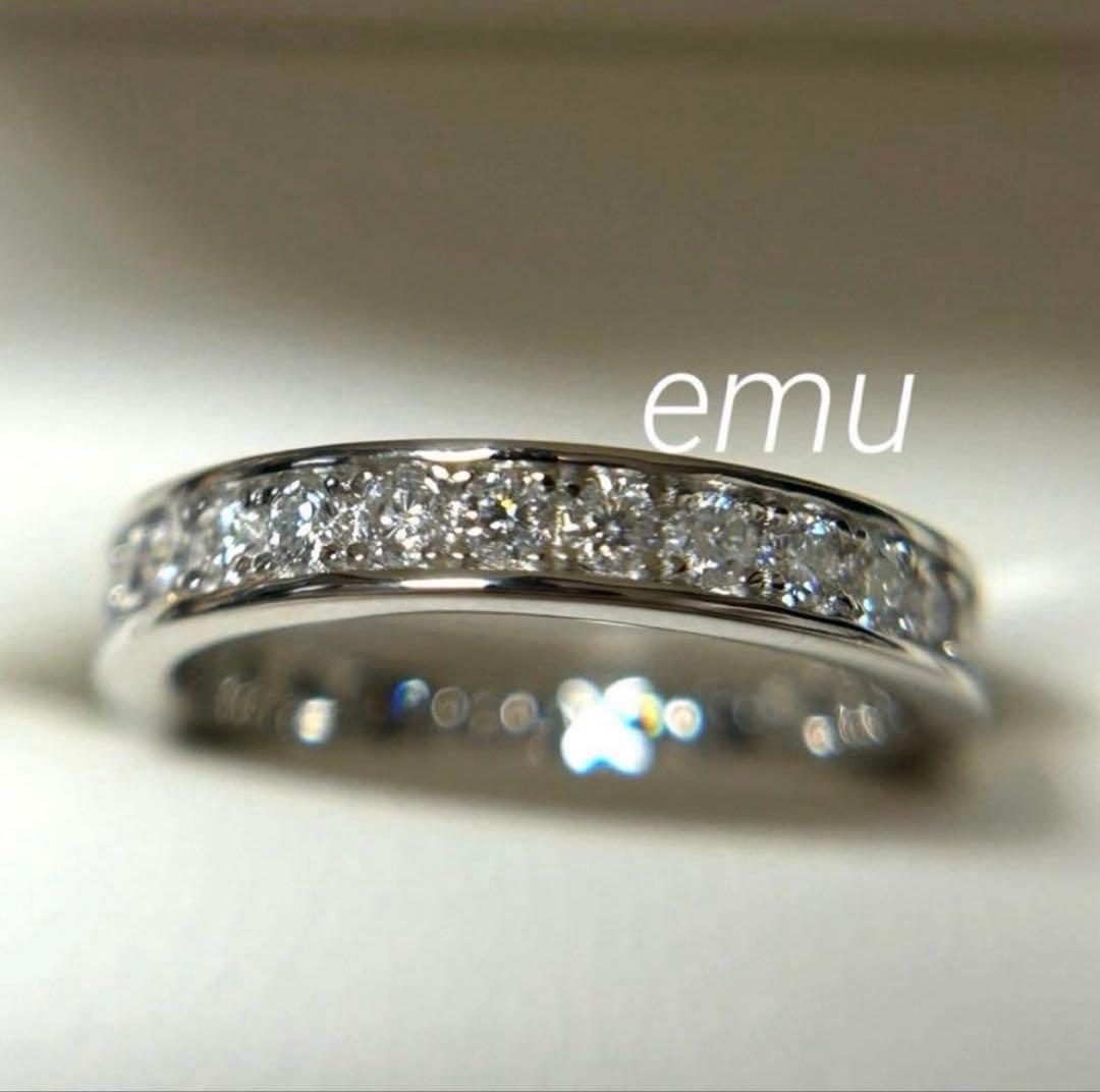 マンヤ様 / 最高級モアサナイト / フルエタニティリング / レール留め