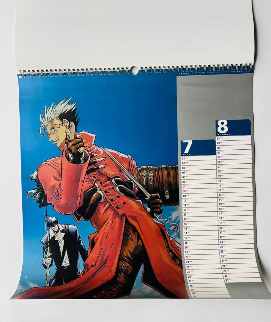 トライガン マキシマム カレンダー 2001年 55cm×55cm トライガン