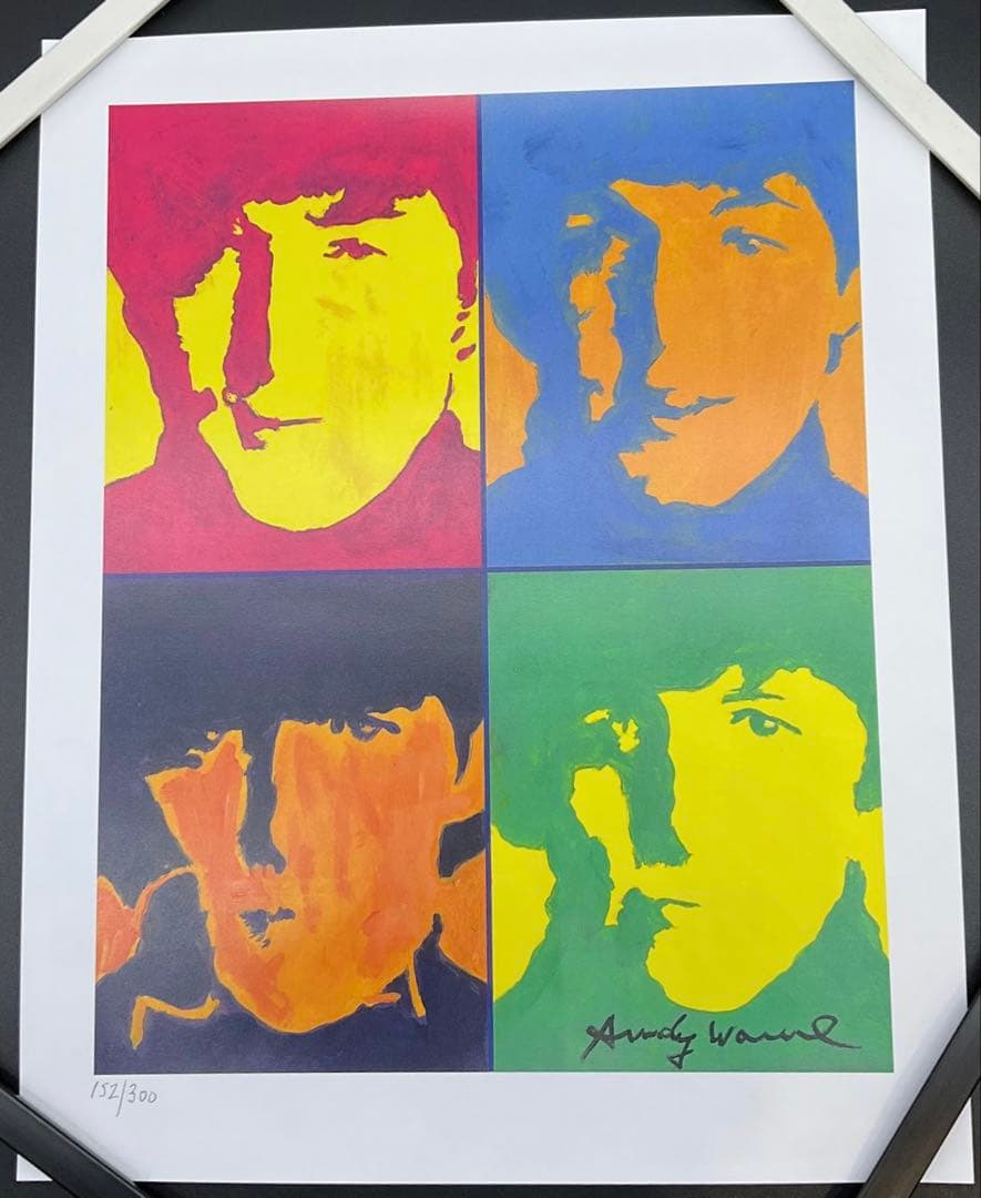 世界300枚限定！】アンディ ウォーホル ビートルズ リトグラフ Warhol