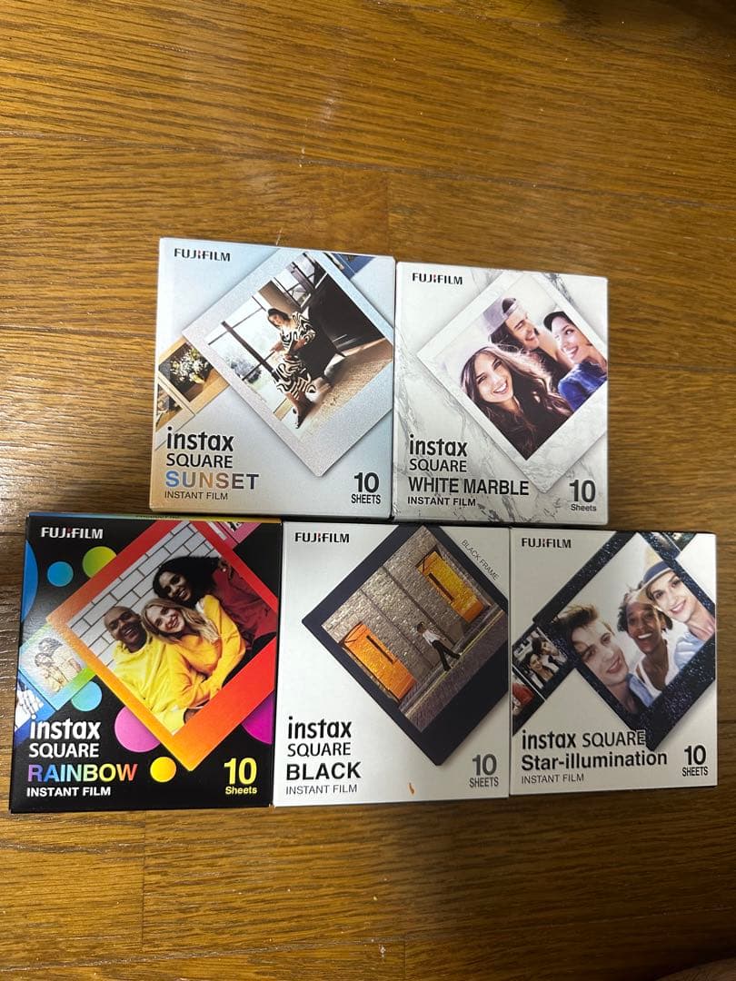 富士フイルム　チェキ　インスタックス　スクエア　バラエティー　5個セット 富士フイルム チェキ インスタックス スクエア バラエティー 5個セット