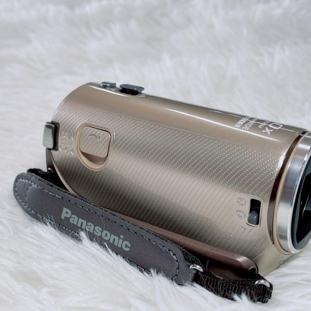 美品 Panasonic ビデオカメラ 【HC-V300M】ゴールド 付属品付き