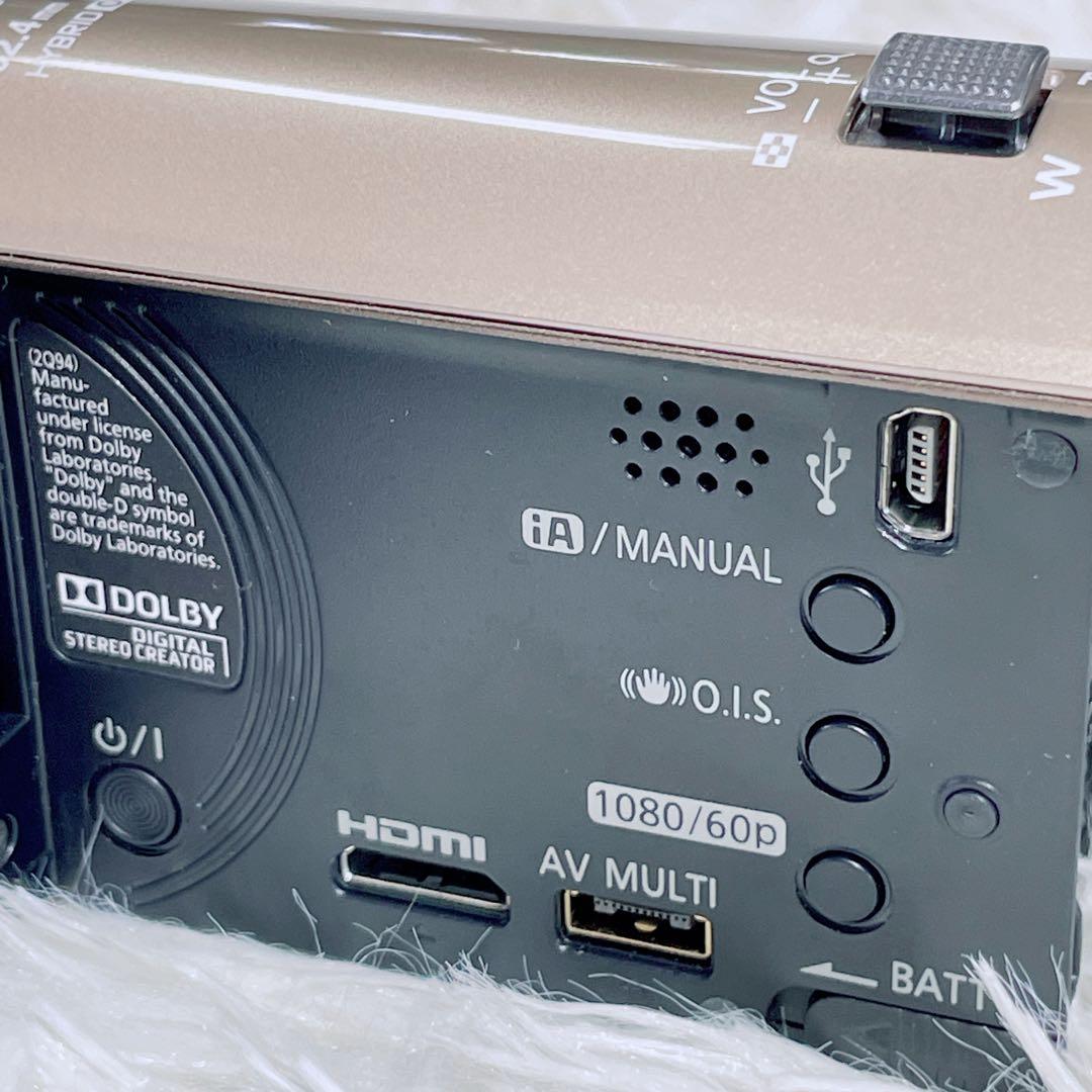 美品 Panasonic ビデオカメラ 【HC-V300M】ゴールド 付属品付き