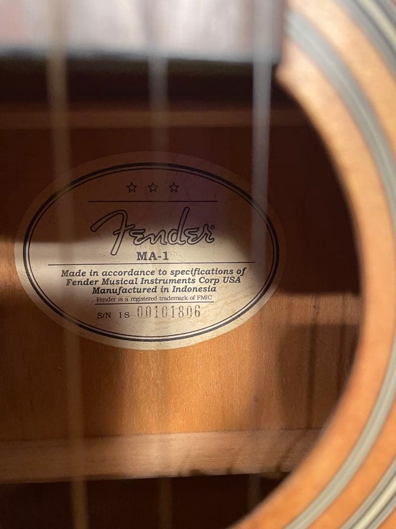 さらに値下げ！Fender MA-1 アコースティックギター