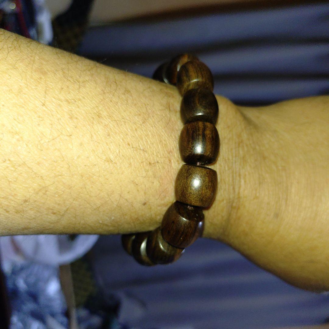 沈香ブレスレット ダークブラウン 鑑定書付き