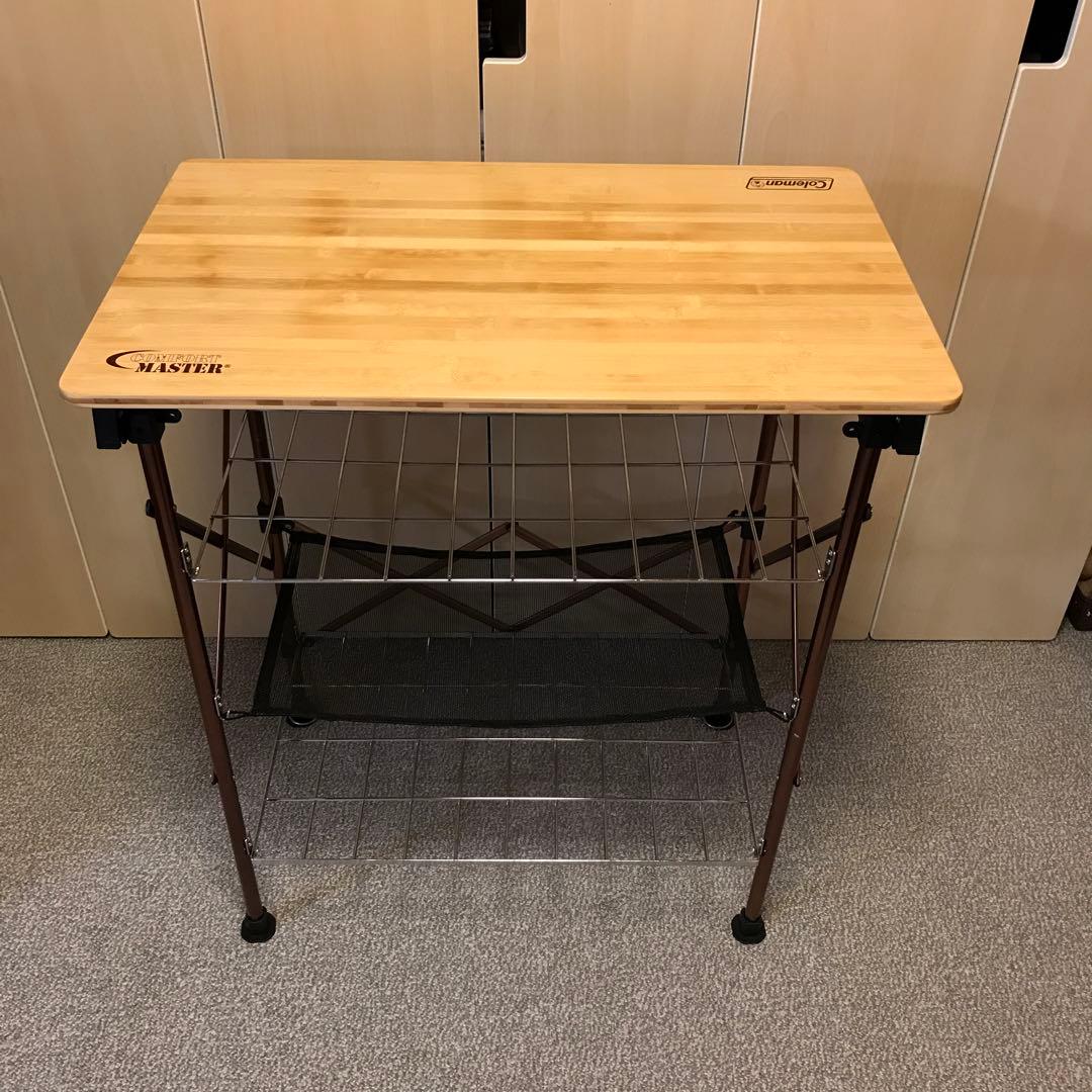 コールマンコンフォートマスター バンブーフォルダブルシェルフ