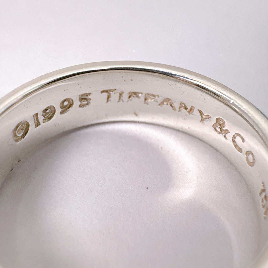 美品 オールドティファニー ボールダングル コンビ8.5号 シルバー k18