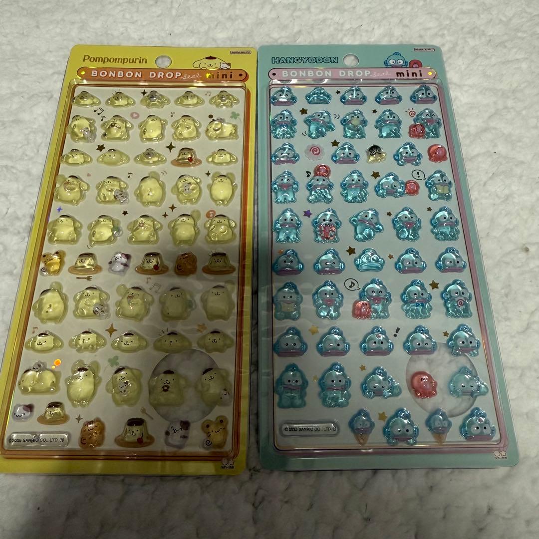 正規品　ボンボンドロップシール　サンリオ　ミニ　8種　コンプリート　セット