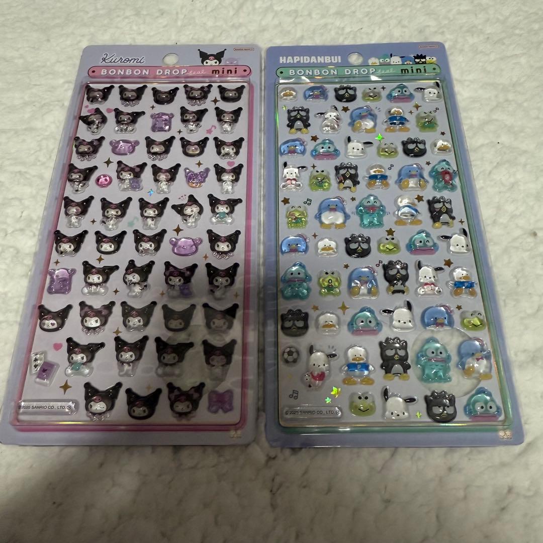 正規品　ボンボンドロップシール　サンリオ　ミニ　8種　コンプリート　セット