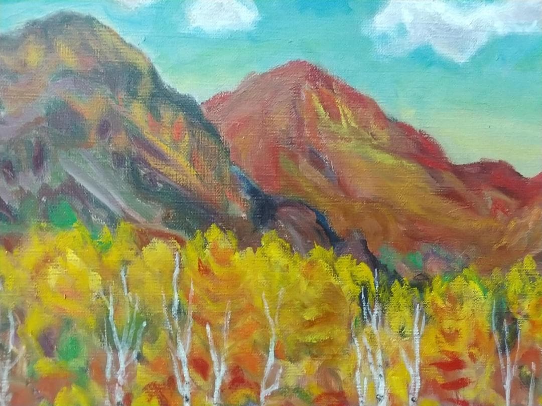 「奥日光 」 F8 絵画 油絵 油彩画 風景画 アート