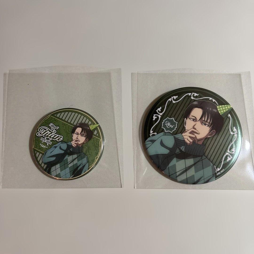 進撃の巨人 サンシャインシティプリンスホテル リヴァイ 缶バッジ 2点