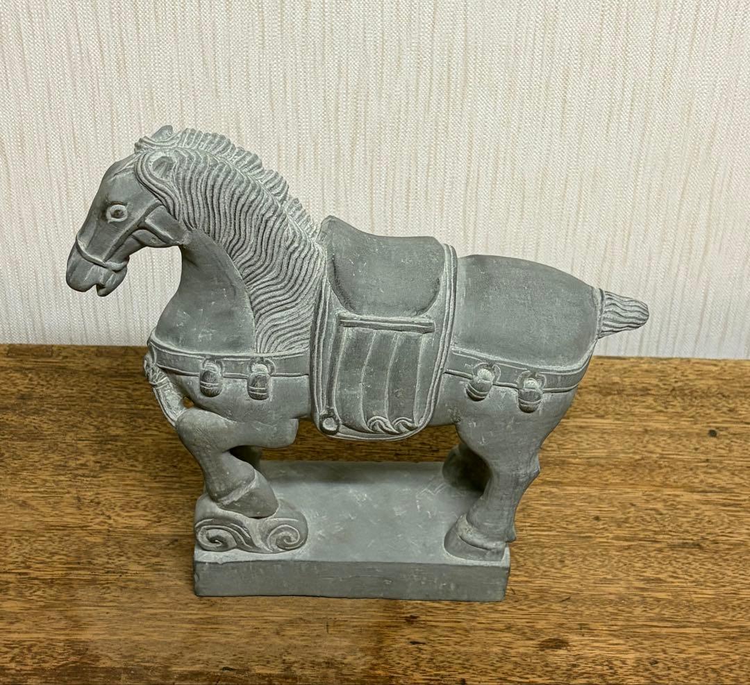 馬の彫刻 石材製 - メルカリ