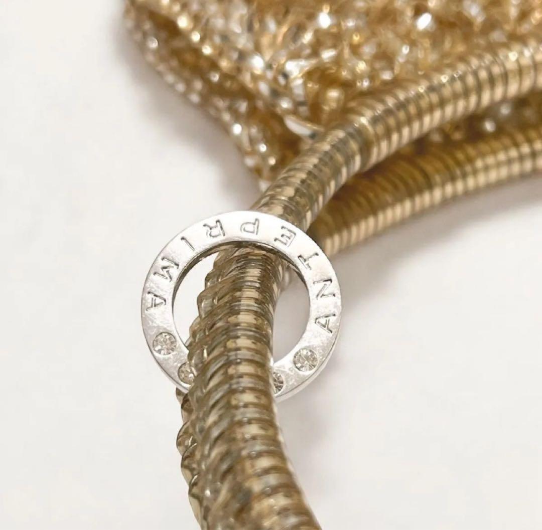 アンテプリマ バスケット シルバーゴールド ワイヤーバッグ