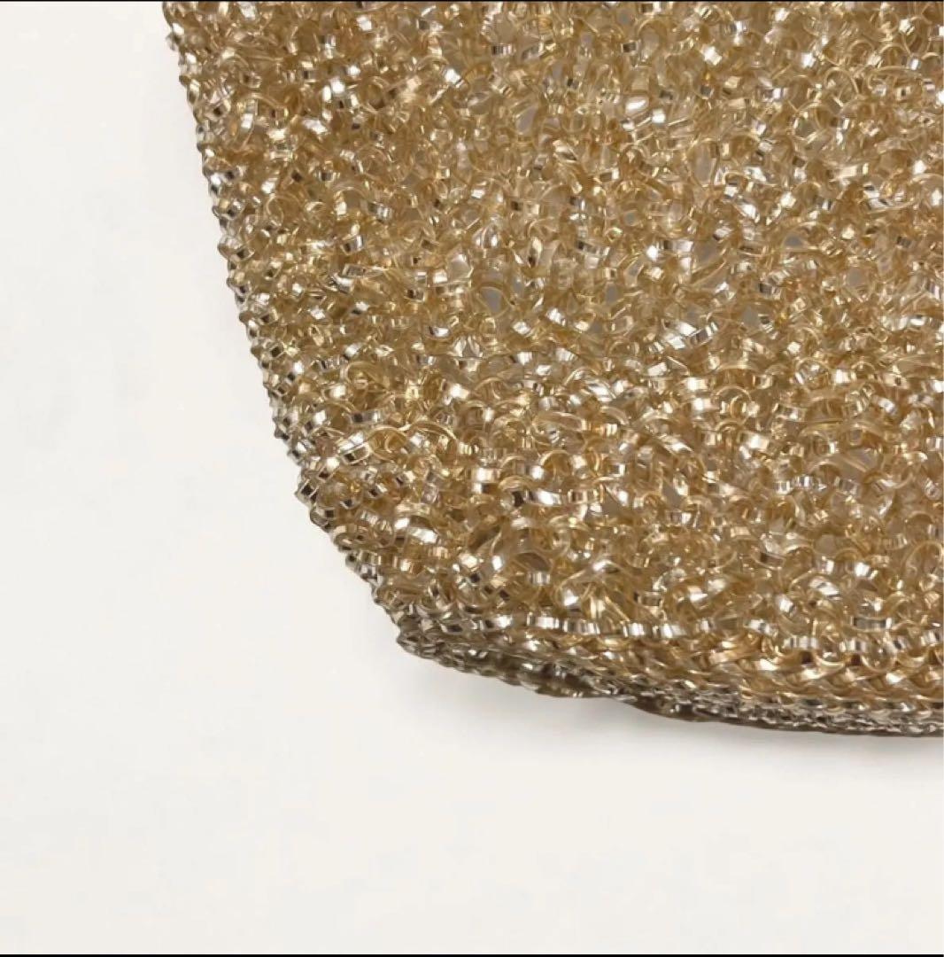 アンテプリマ バスケット シルバーゴールド ワイヤーバッグ