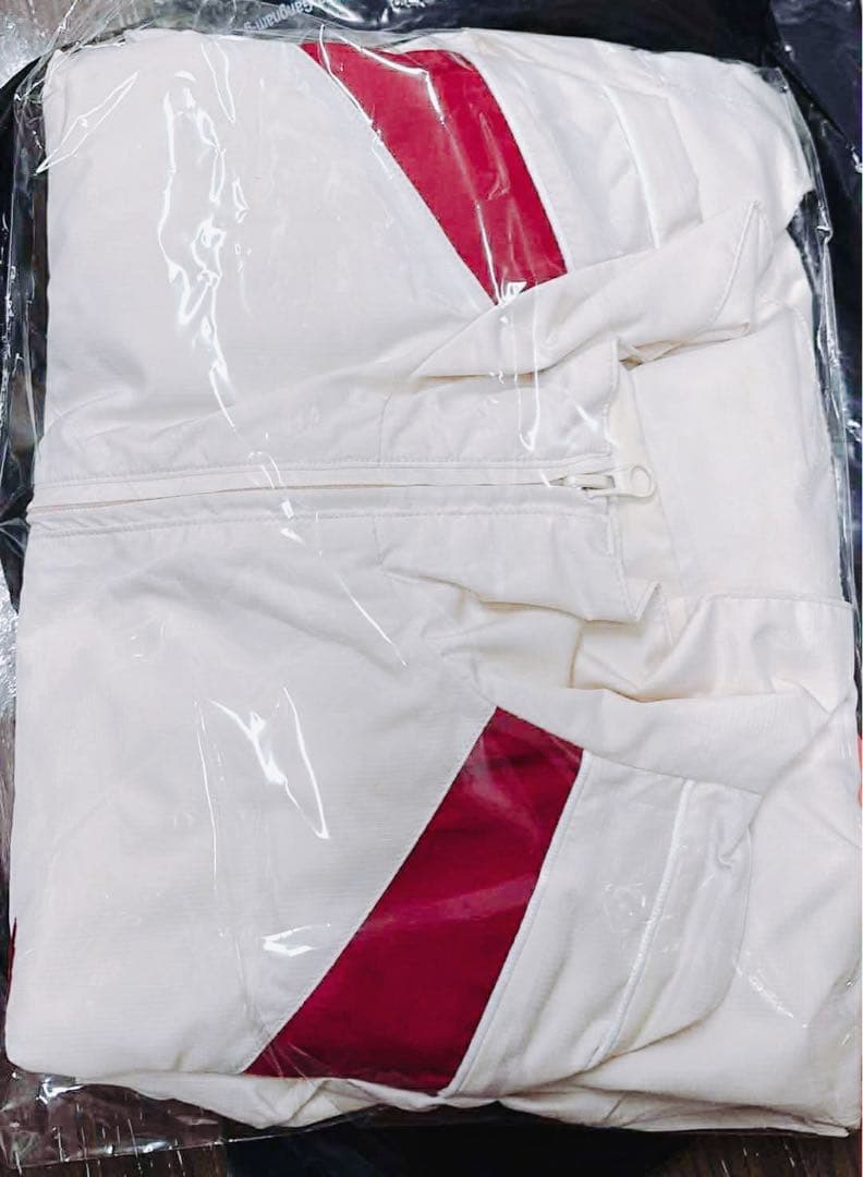 T1 Membership ホワイト/レッド ジャケット1 サイズ(~M, L)