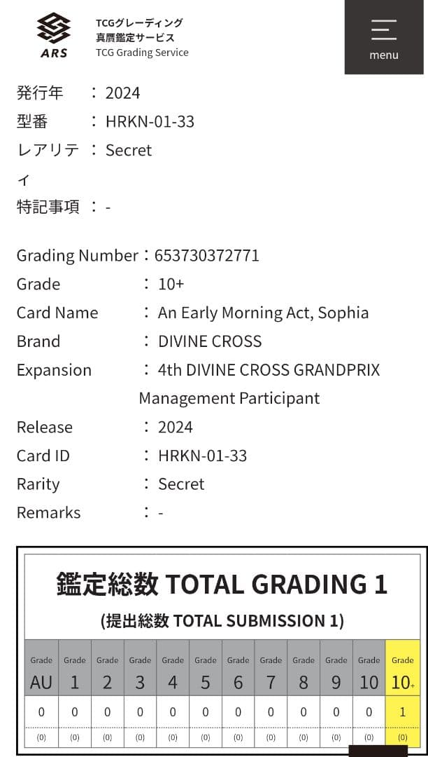 ARS10+】DIVINE CROSS 早朝の一幕 ソフィーヤ Partner