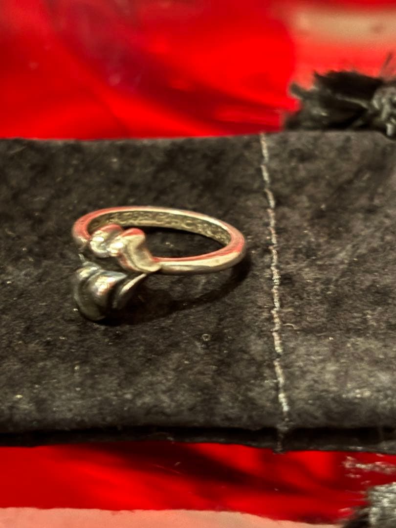 クロムハーツ リップ&タン ストーンズ ピンキーリング シルバー925