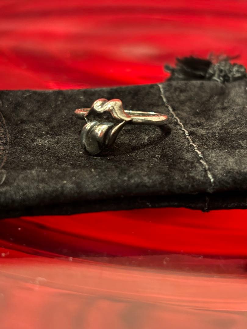 クロムハーツ リップ&タン ストーンズ ピンキーリング シルバー925