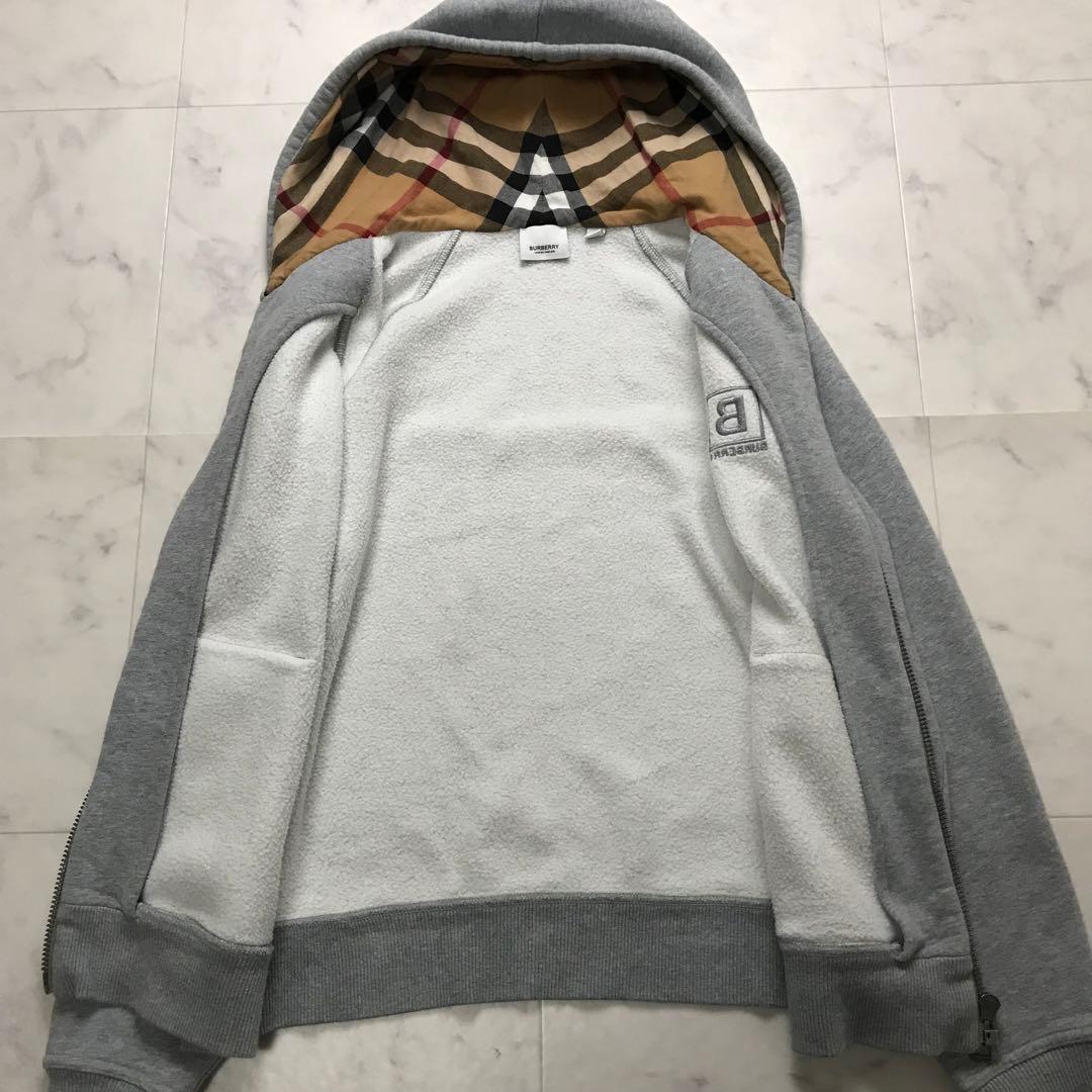 美品　現行　BURBERRY ノバチェック　ジップパーカー　XL