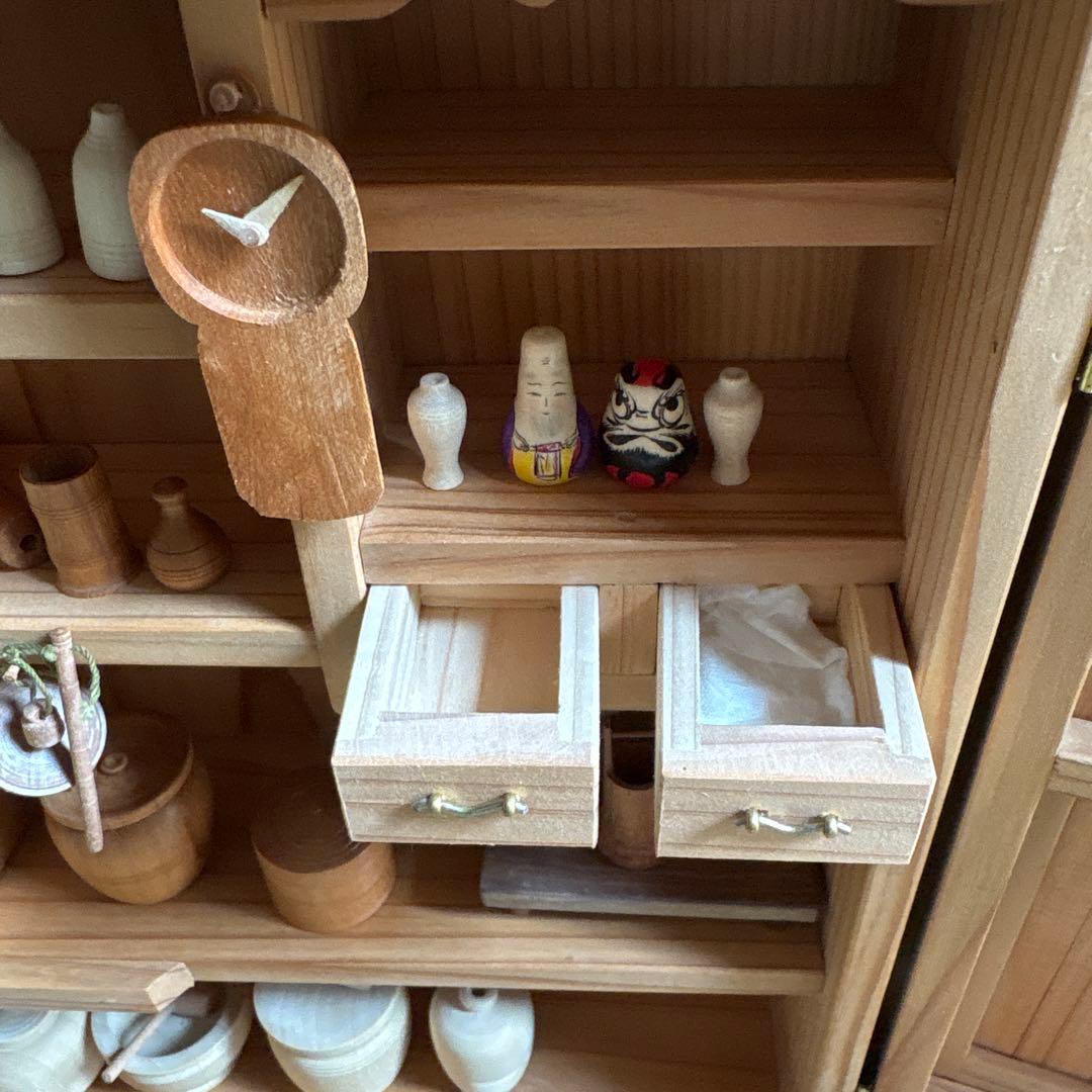 おくどさん 台所セット 台所道具一式 佐藤武志作 雛道具 おままごと 木地