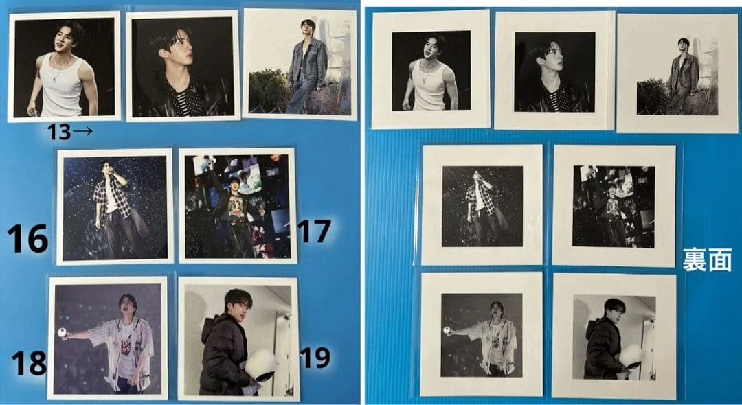 BTS JIN キャンバスポーチ（ブラック・ピンク）