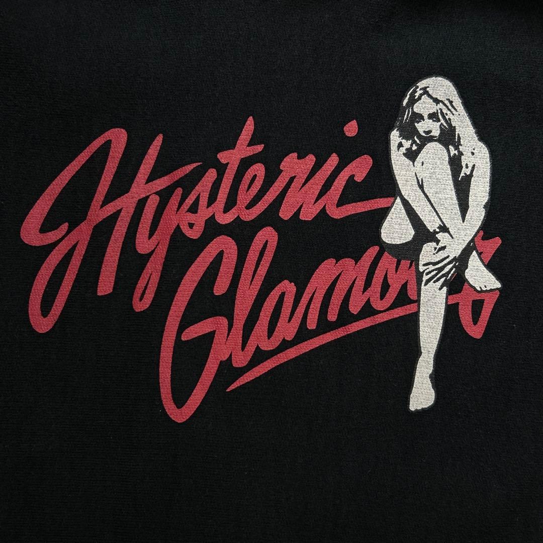 3838M【希少なXL】ヒステリックグラマー☆ヒスガール パーカー ブラック