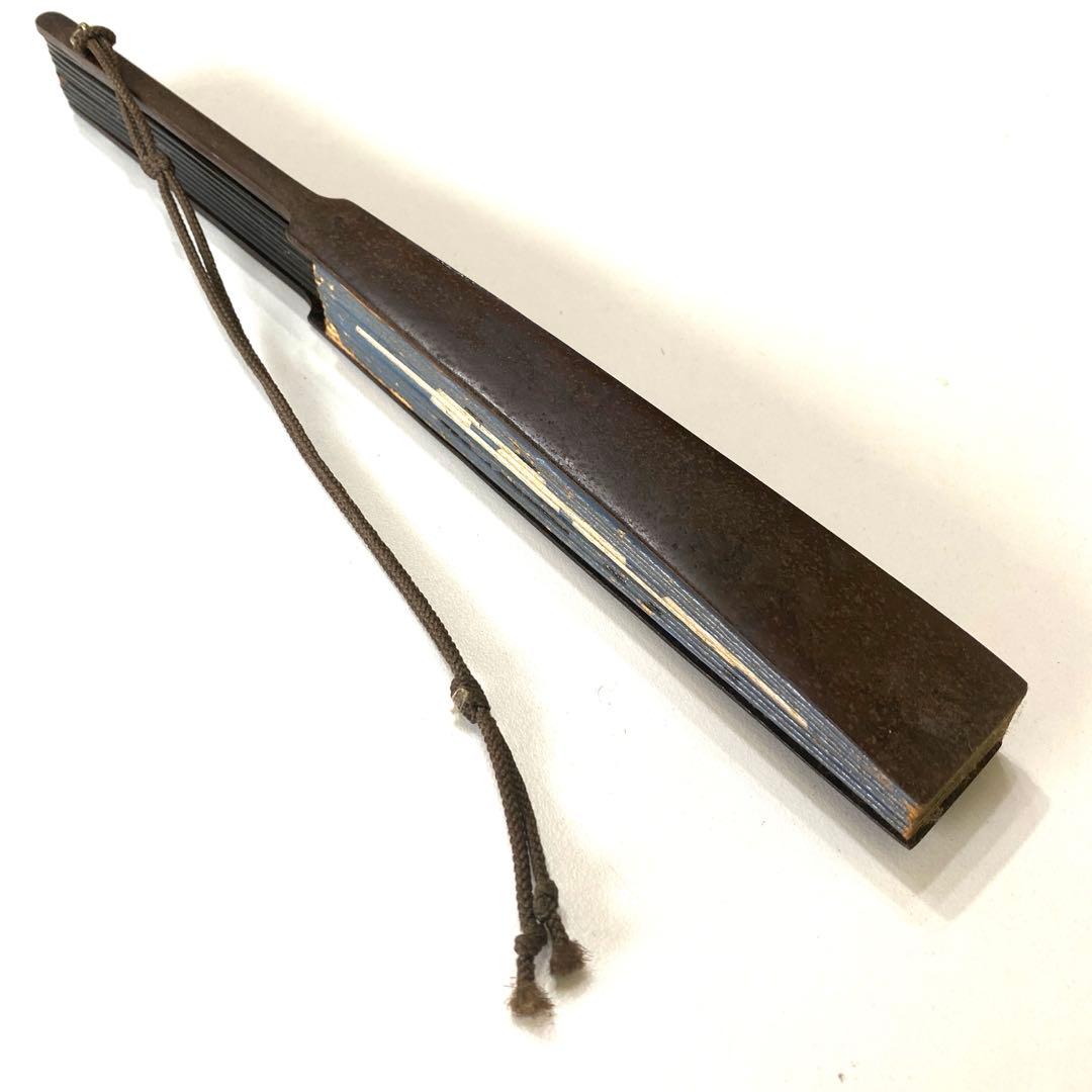 鉄扇　江戸期実物 修繕　新選組　芹沢鴨 再現仕様　軍扇型