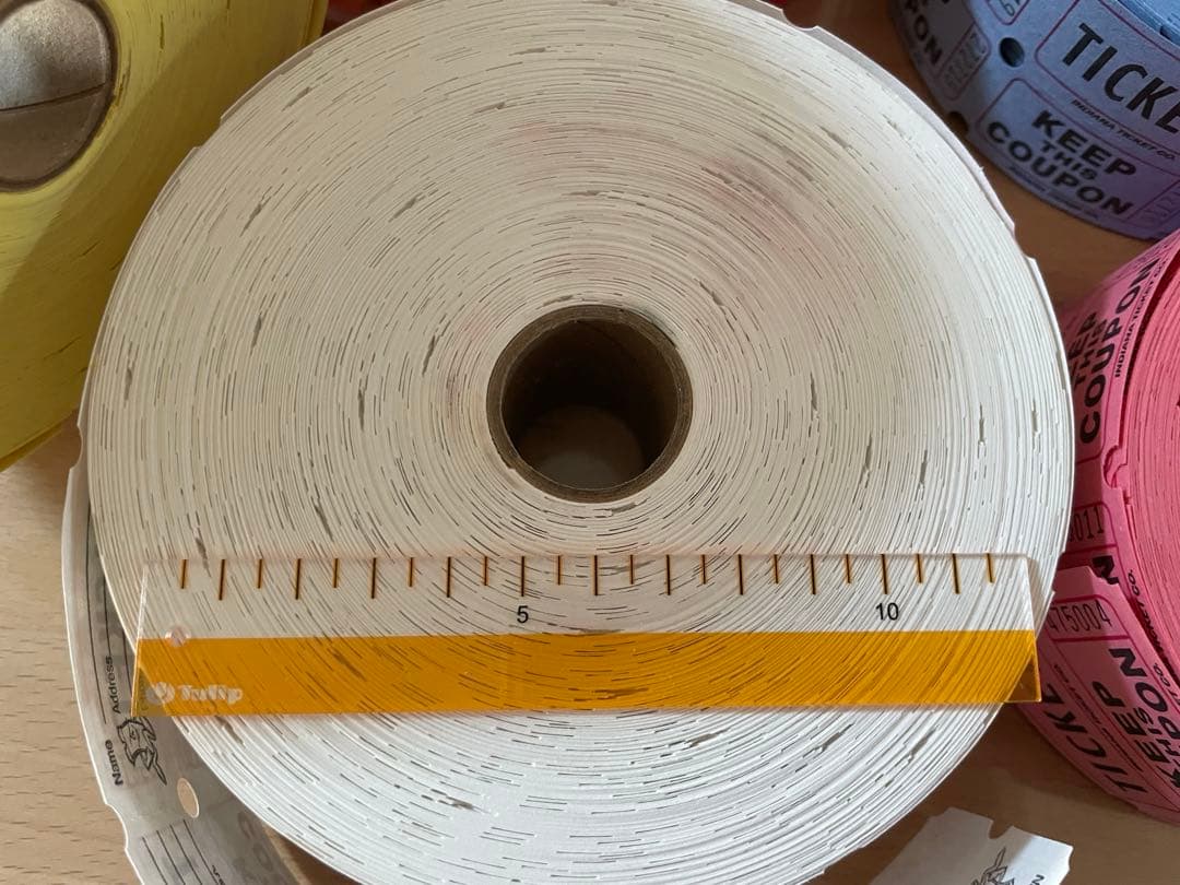 海外コラージュ紙物 ロールチケット