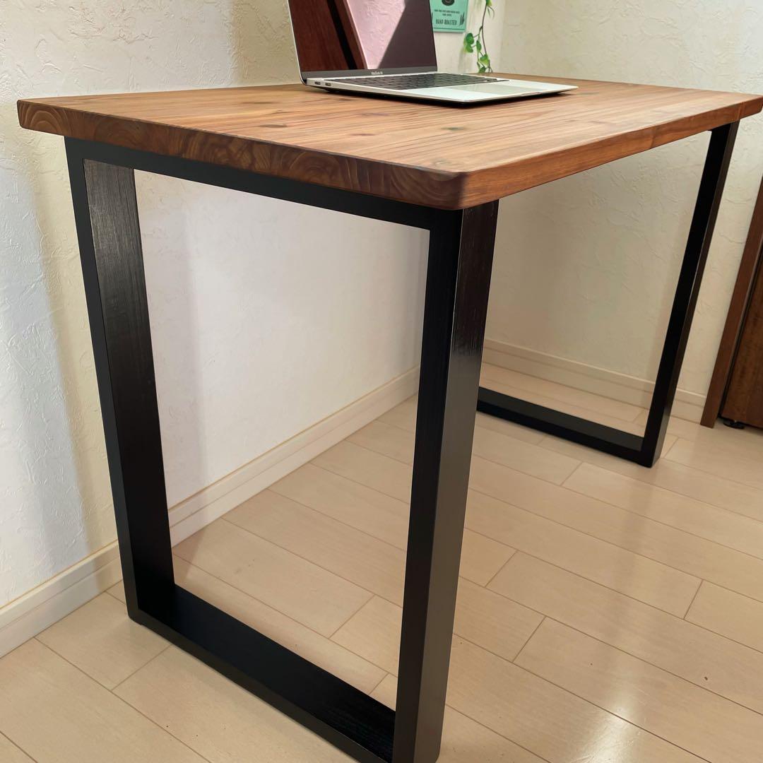 天然木 無垢テーブル 90×45cm 高さ70cm パソコンデスク 勉強机