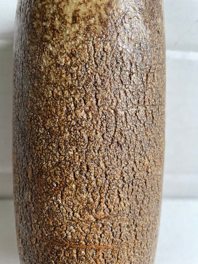 河本五郎　灰釉　花入