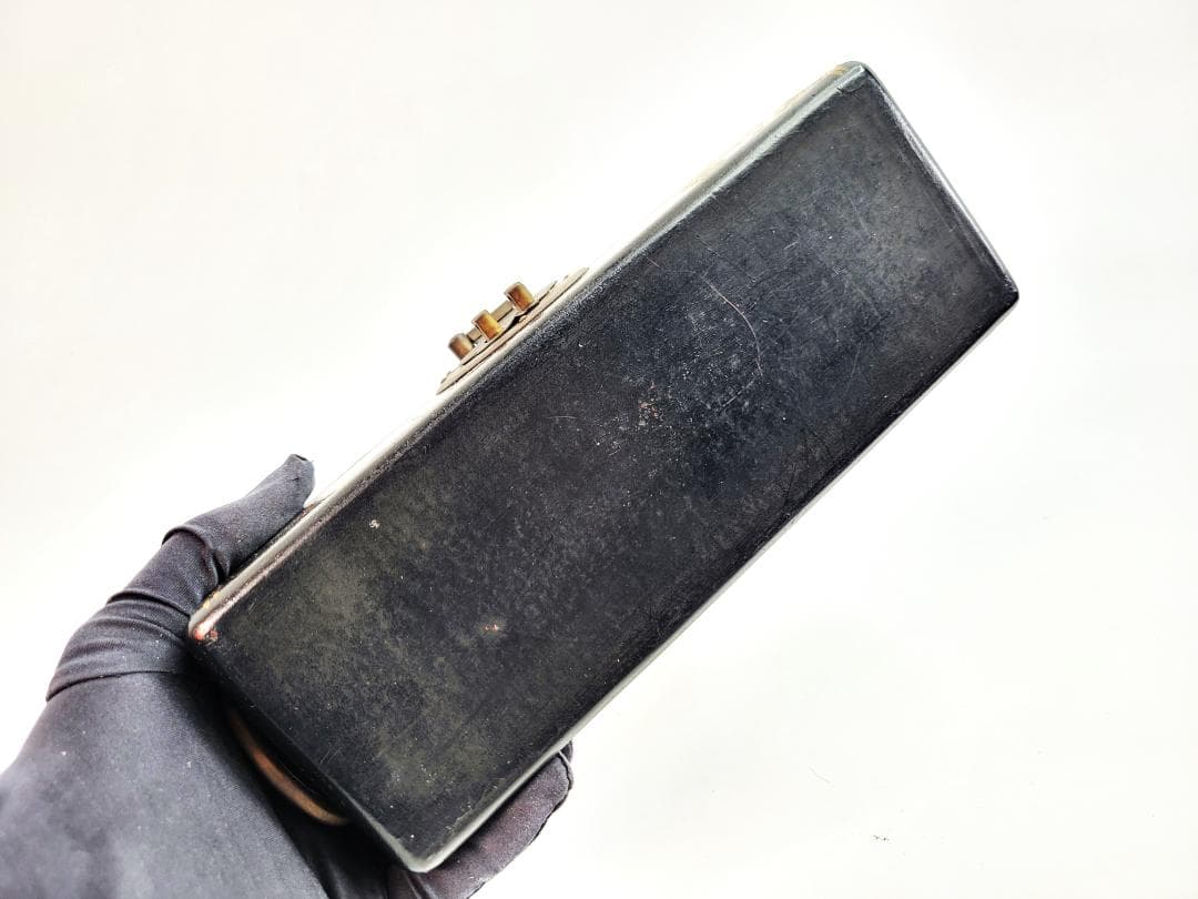 【送料無料・蔵出し・名品】枕箱　中国清朝　骨董品　双龍金彩（五指）　王朝出し品