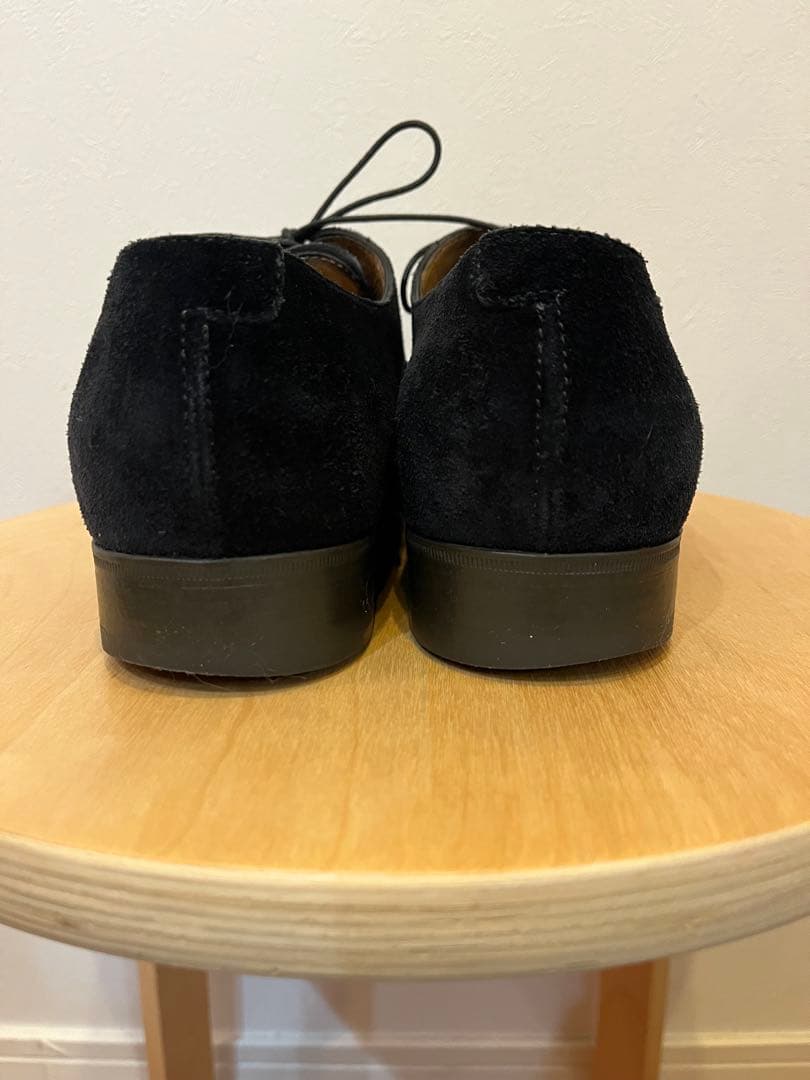 ※年末年始限定セール【美品】サントーニ ネイビースエード ストレートチップ