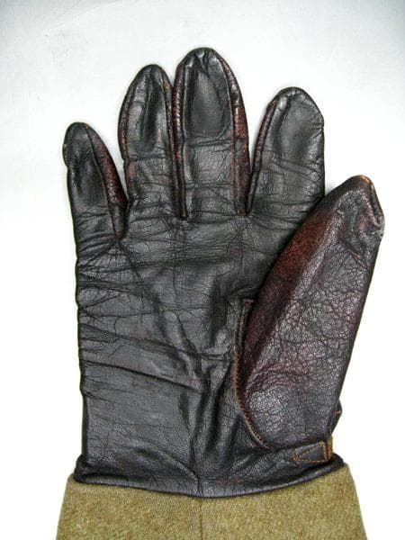 □ レア 当時物 旧日本陸軍 操縦者手袋 戦車兵 □ 日本軍 軍隊 軍装