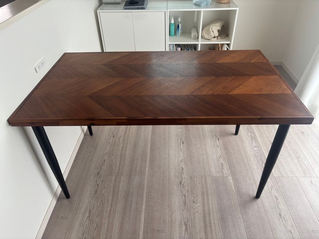 Francfranc レッタ ダイニングテーブル ナチュラル W1400 美品