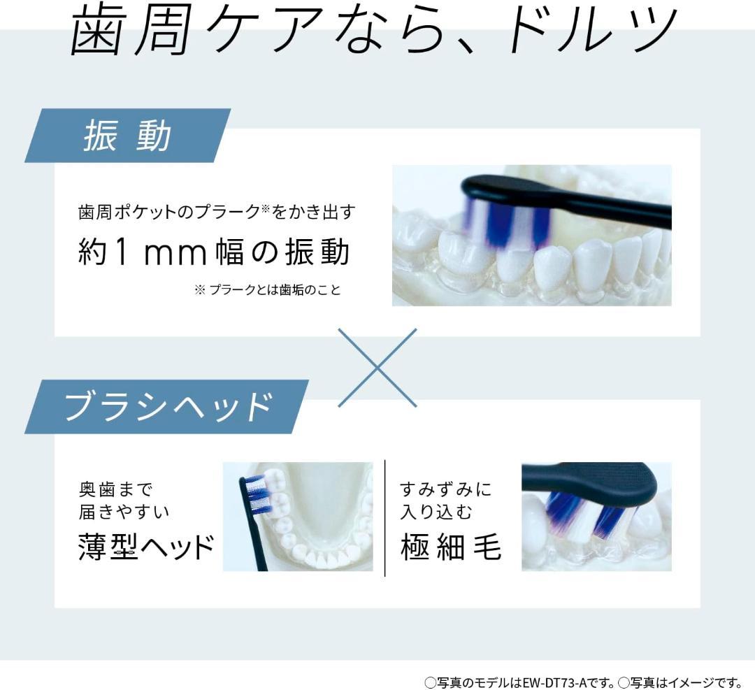 パナソニック 音波振動ハブラシ ドルツ 海外両用 EW-DP57-S
