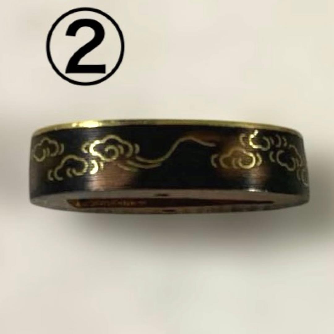 B-73 縁 3個セット　武具　刀装具　骨董品　時代物　日本　美術品　工芸品