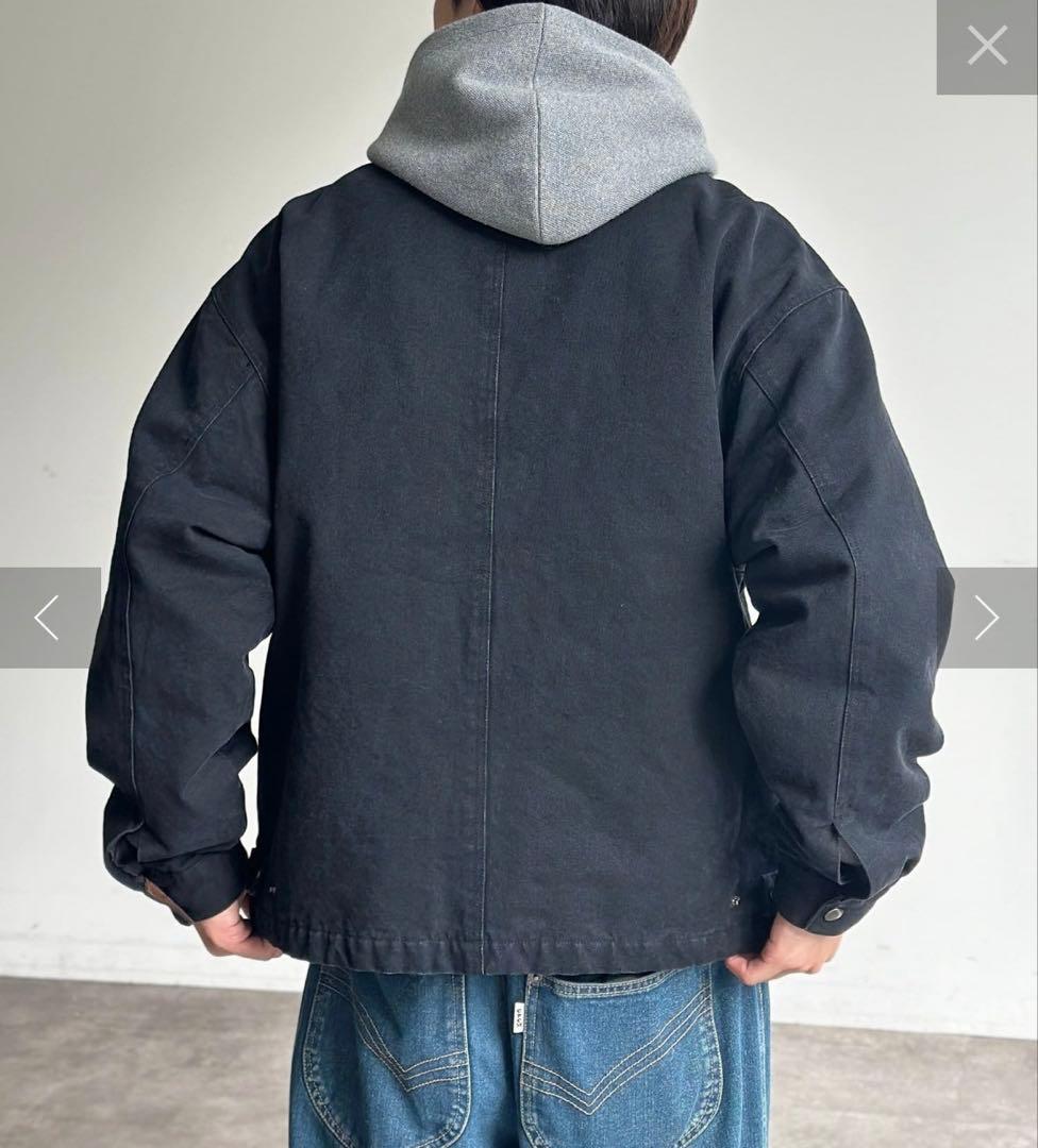 CPCM ブラック コットンジャケット L