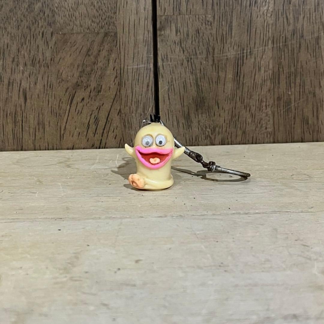 アンティーク】昭和レトロ オバケのQ太郎 キーホルダー ポリ ソフビ パチ