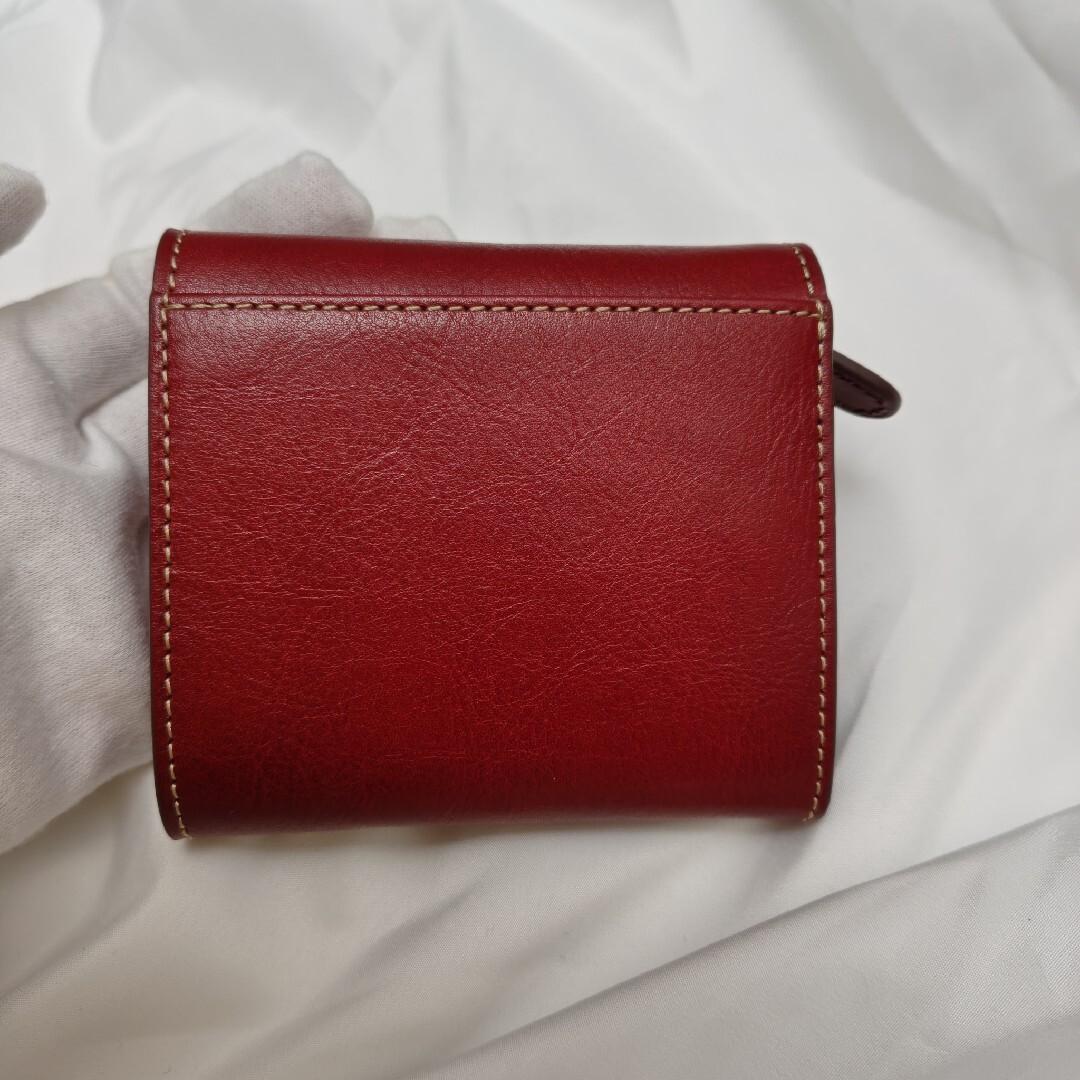 新品未使用級 ゆべしさん dakota 2つ折り財布トゥリパーノ 赤