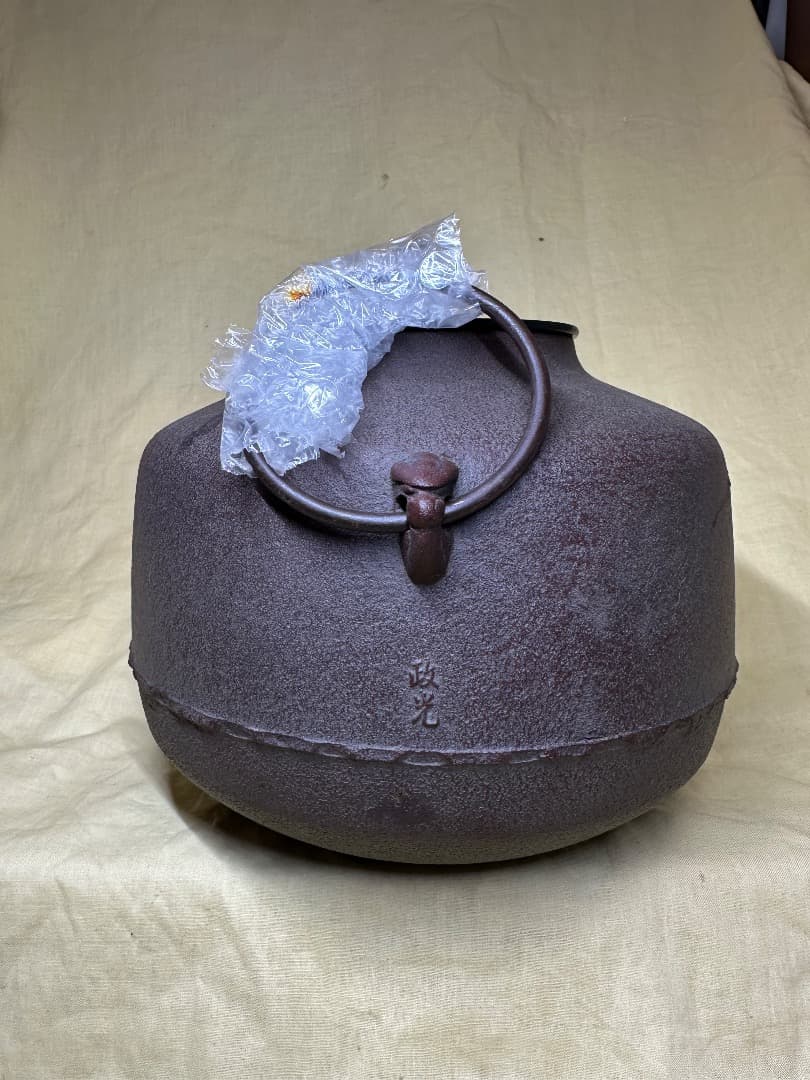 釜師 菊地政光作 炉釜・ 鶴雲釜（唐銅摘） - メルカリ