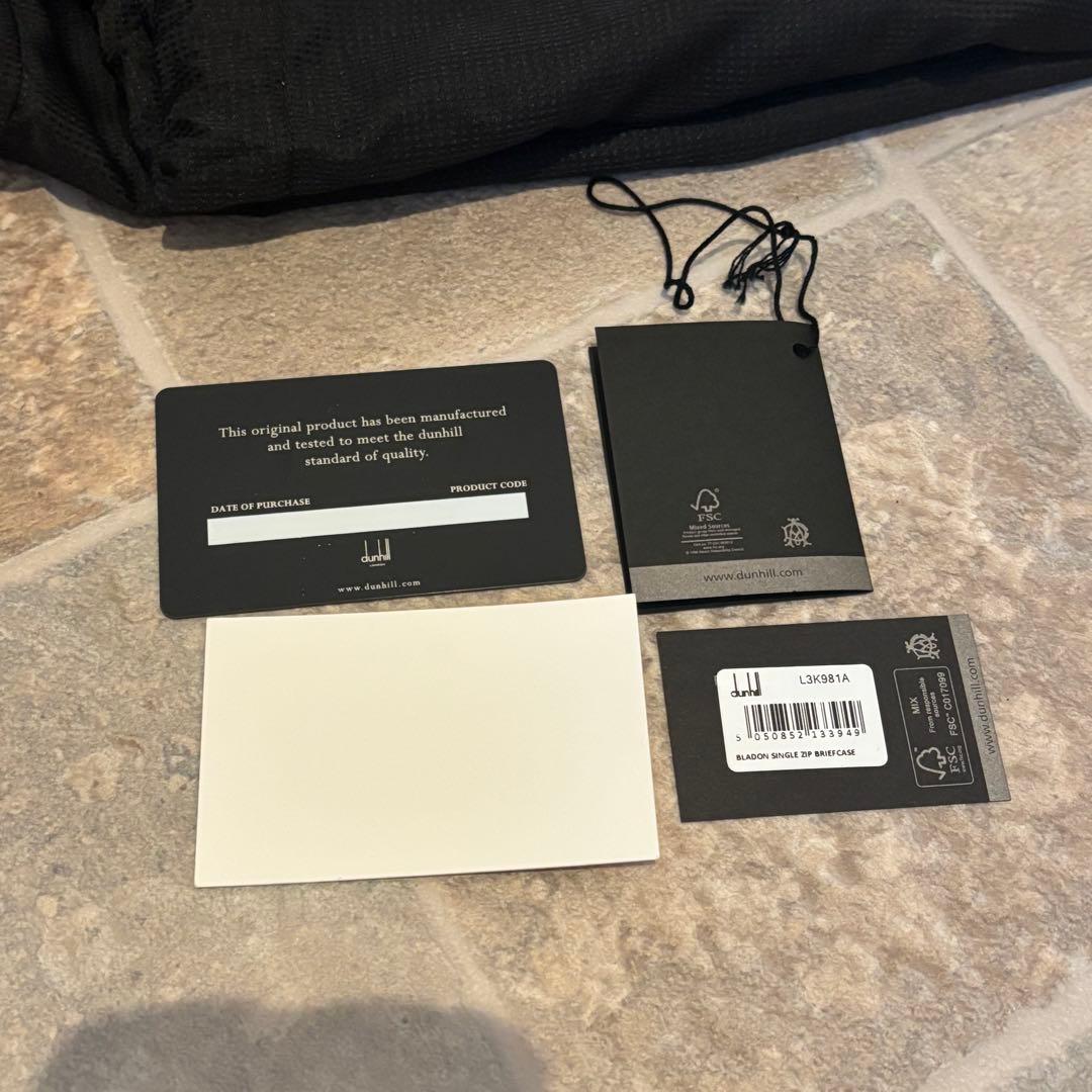 【未使用】ダンヒル dunhillバッグブラドン シングル ジップL3K981A