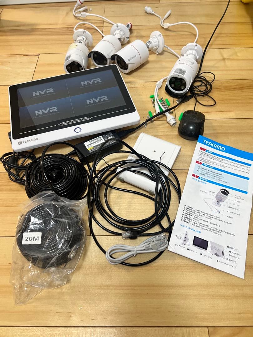 防犯カメラ YESKAMO P912-JP3004 楽天市場】☆限定12％OFFクーポン！☆ 500万画素 防犯カメラ 4台セット