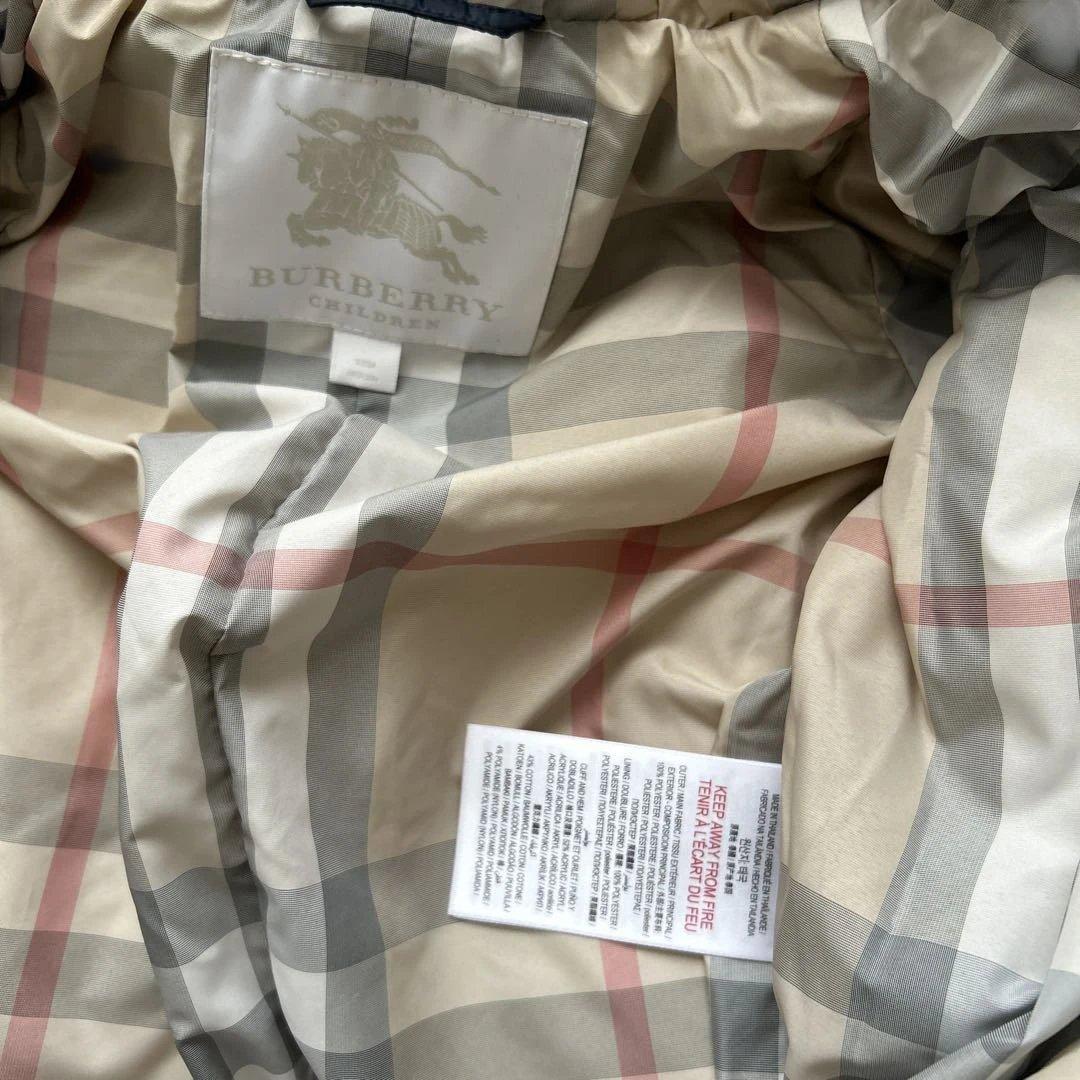 バーバリー　ジャンプスーツ　ベビーアウター　70 80 ネイビー　ダウン