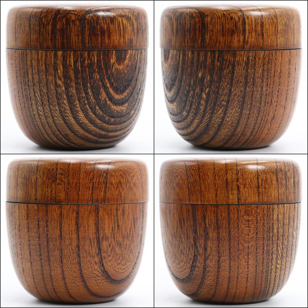 多田桂寛作 欅造 中棗 つぼつぼ蒔絵 茶道具 共箱共布 V809