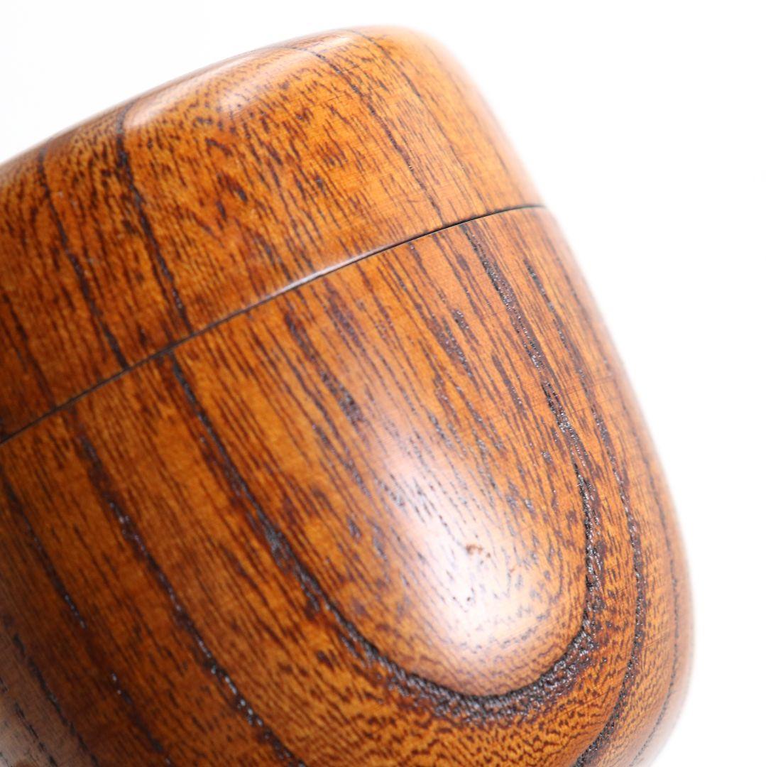 多田桂寛作 欅造 中棗 つぼつぼ蒔絵 茶道具 共箱共布 V809